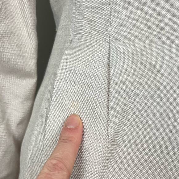 Vintage 1980s Christian Dior Peplum Blazer Beige Cream sz 6 Vtg Designer 80s - Picture 6 of 8